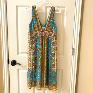 Nicole Miller dress size 4 Aztec design